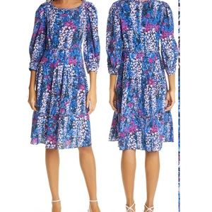 Floral Silk Blend A-Line Dress
DYVNA